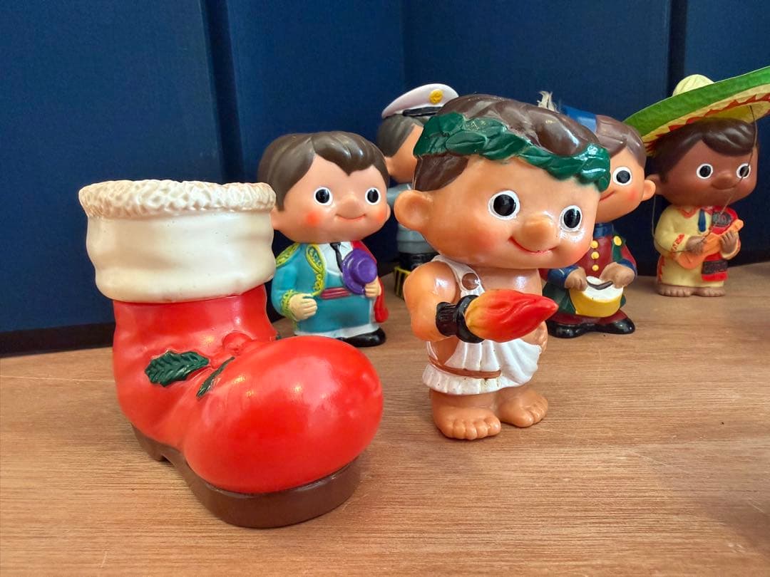 富士銀行 ノベルティ 貯金箱 まとめ 昭和レトロ ソフビ レア 大量11体