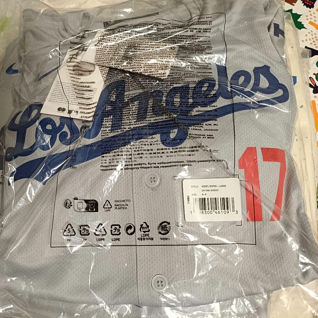 【限定品／正規品】大谷翔平／ドジャース／ビジター／ユニフォーム／Yth S