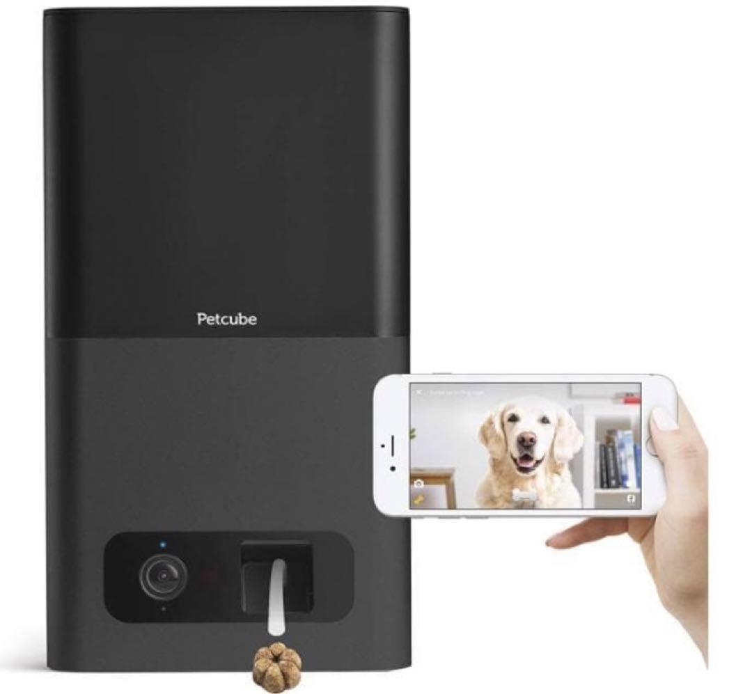 ペットキューブ　自動餌やり　室内カメラ付き