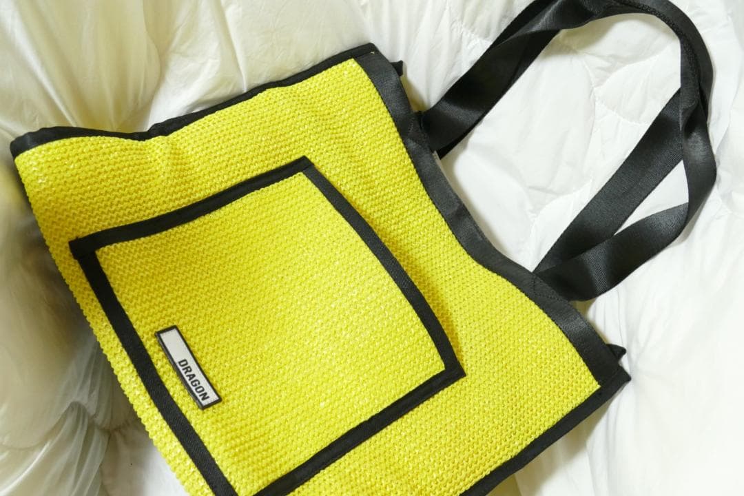 ★春夏★ダンスウィズドラゴン★雑材メッシュトートバッグ★YE