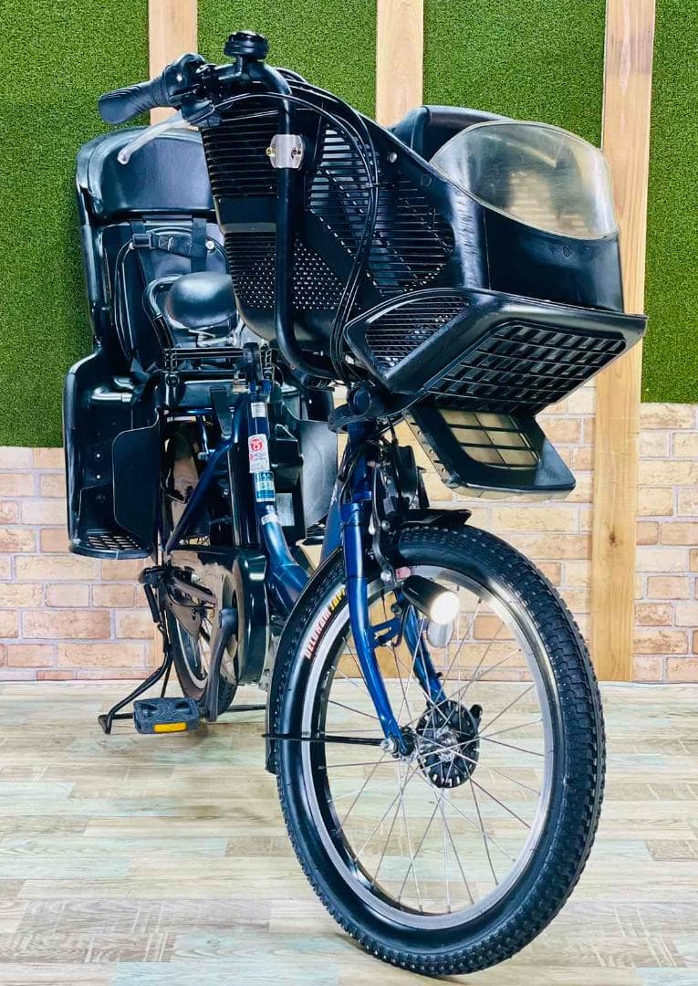 限定価格 大容量モデル ブルー系 ヤマハ　子供乗せ電動アシスト自転車 H2841