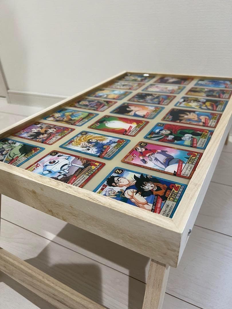 ★ドラゴンボール　ミニテーブル　折りたたみ　カード　名場面 インテリア