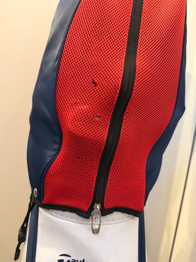 TaylorMade キャディバッグ ホワイト/ネイビー/レッド