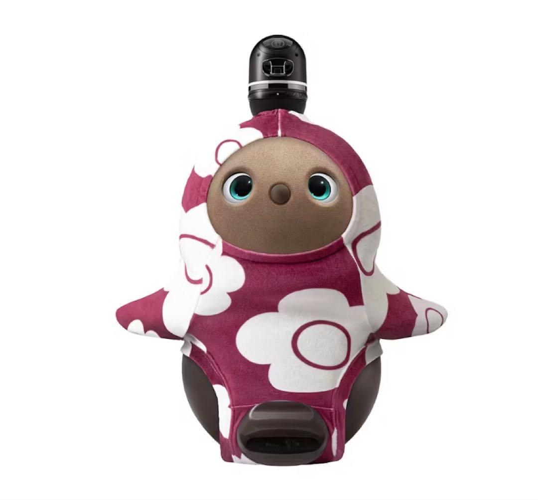 LOVOT ベースウェア　デイジーベロアプリントカットソー(ボルドー)