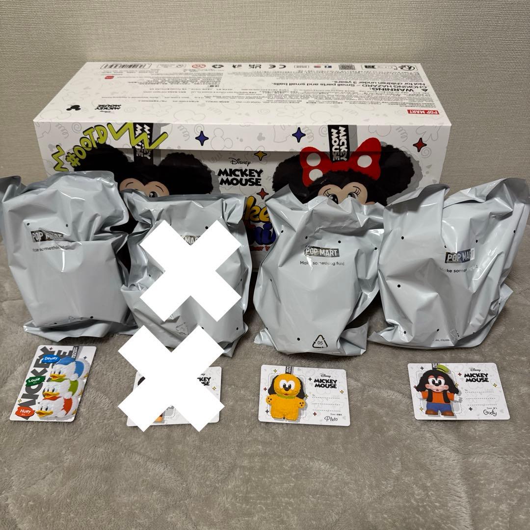 4体　POPMART ミッキーファミリー　シークレット