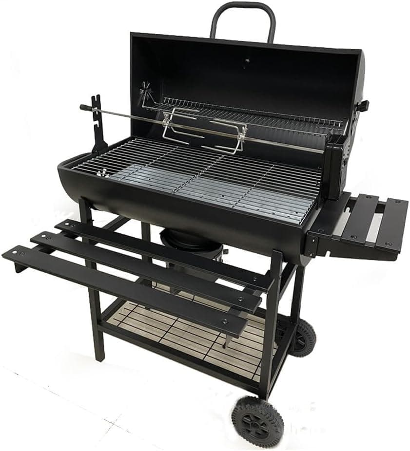 fengzel Outdoor バレル式バーベキューコンロ ローストラック付き