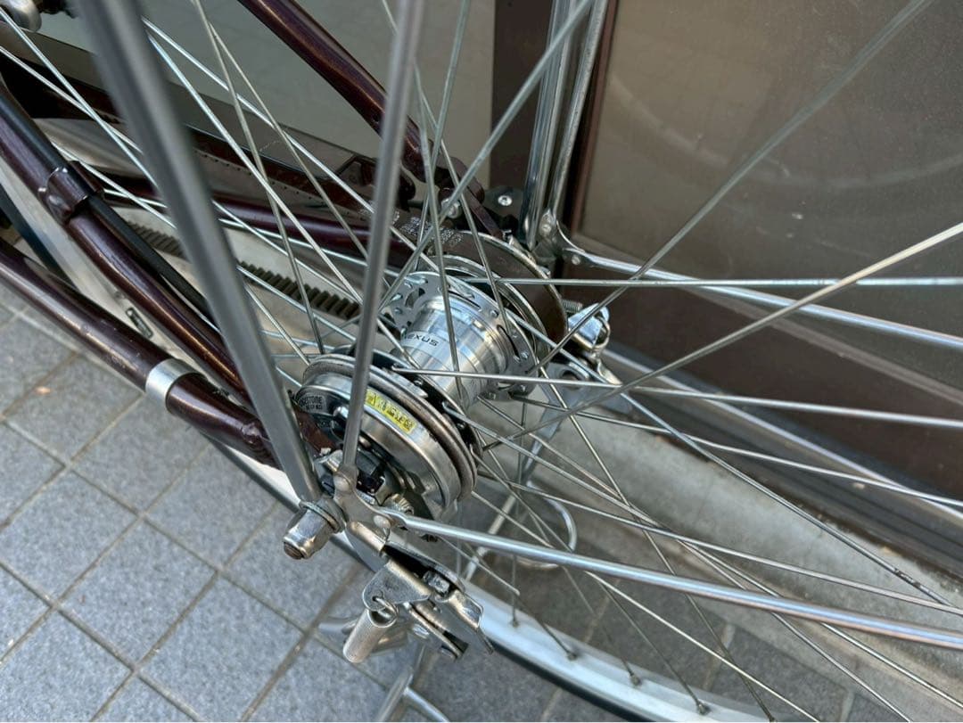 中古電動自転車 ブリヂストン フロンティア 26インチ ブラウン 横浜№3624