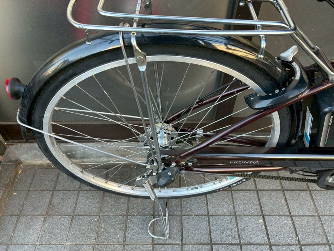 中古電動自転車 ブリヂストン フロンティア 26インチ ブラウン 横浜№3624