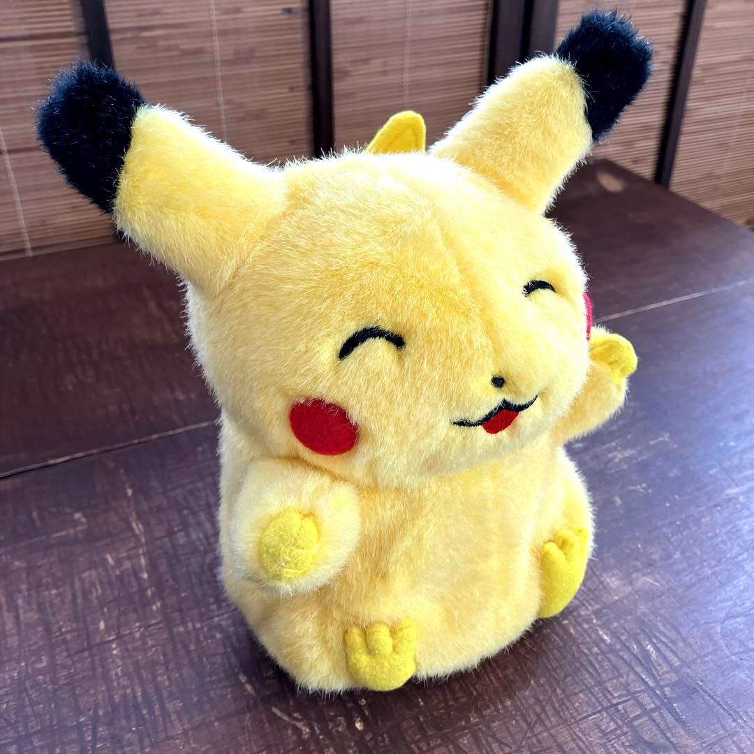 希少/初期・初代ピカチュウ/ポケモン/にっこりピカチュウ/TOMY/ぬいぐるみ