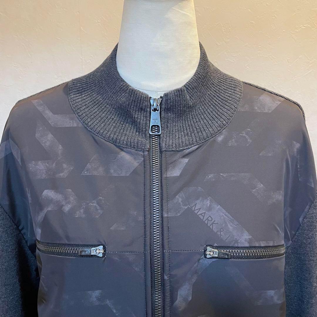 【美品】マークアンドロナ MARK&LONA ブルゾン ジャケット グレー 48
