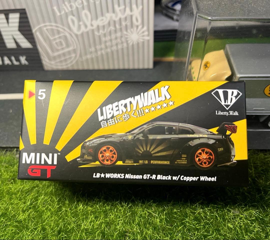 miniGT No.5 1/64 LB ブラック　カッパーホイール 開封品