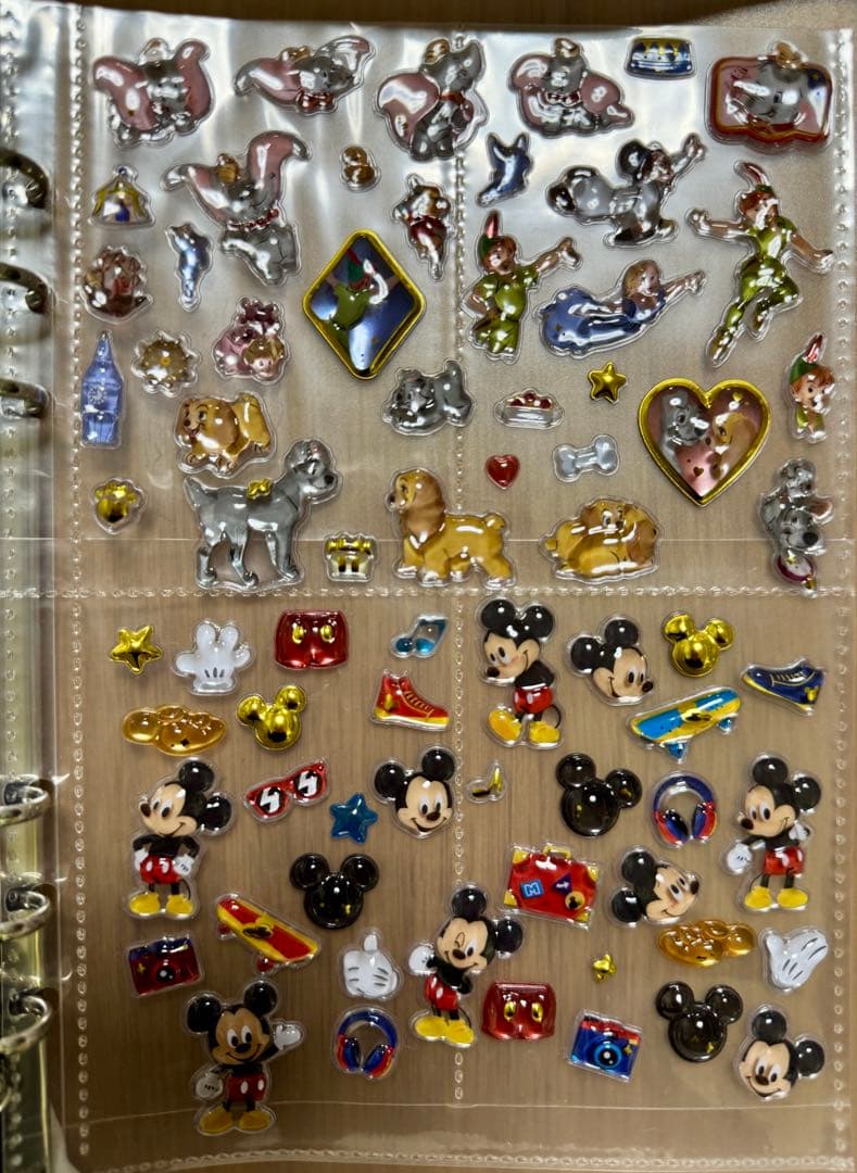 プチドロップステッカー ディズニー シール帳 A5 完成品