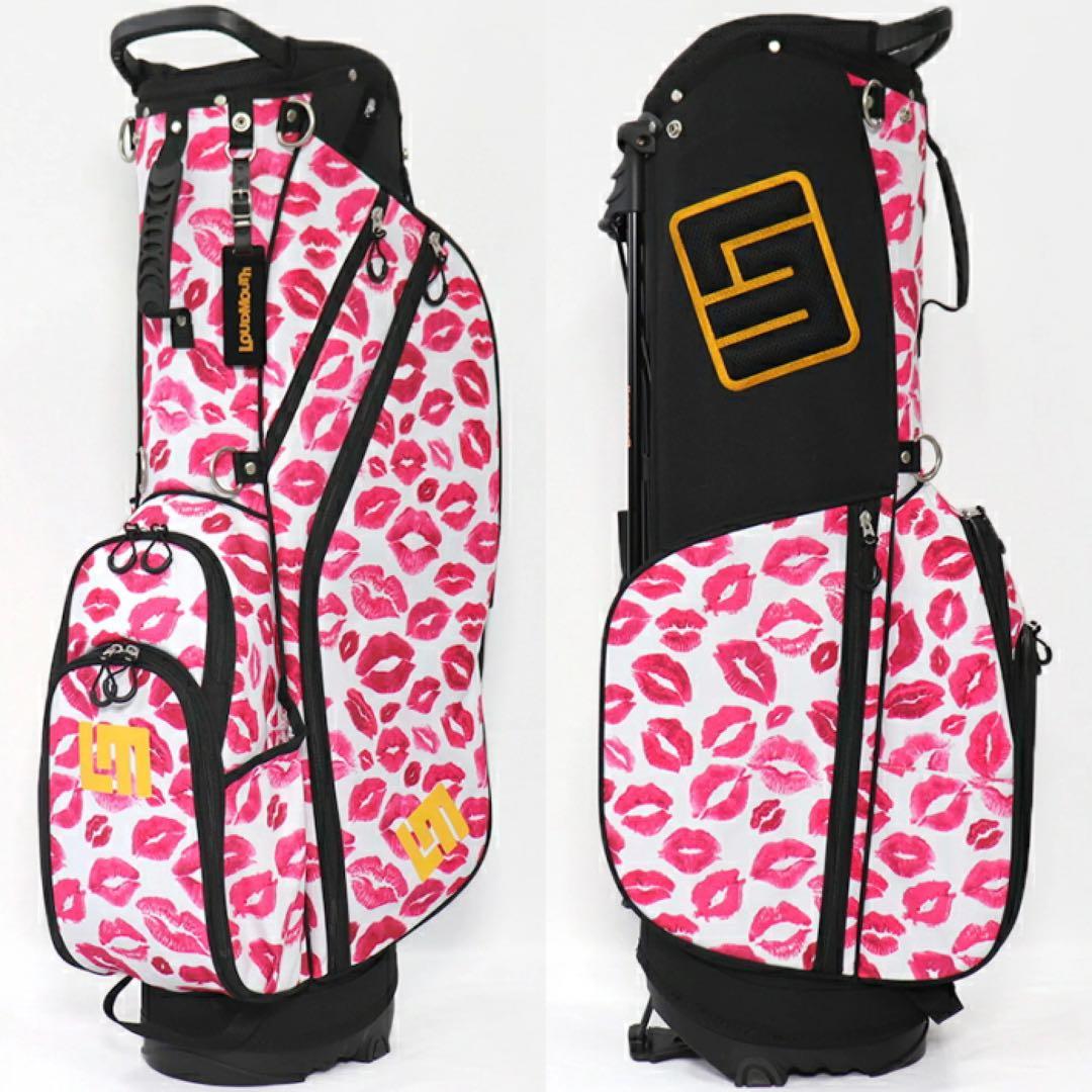 【新品】ラウドマウス LM-CB0021 キャディバッグ キスホワイト（243）