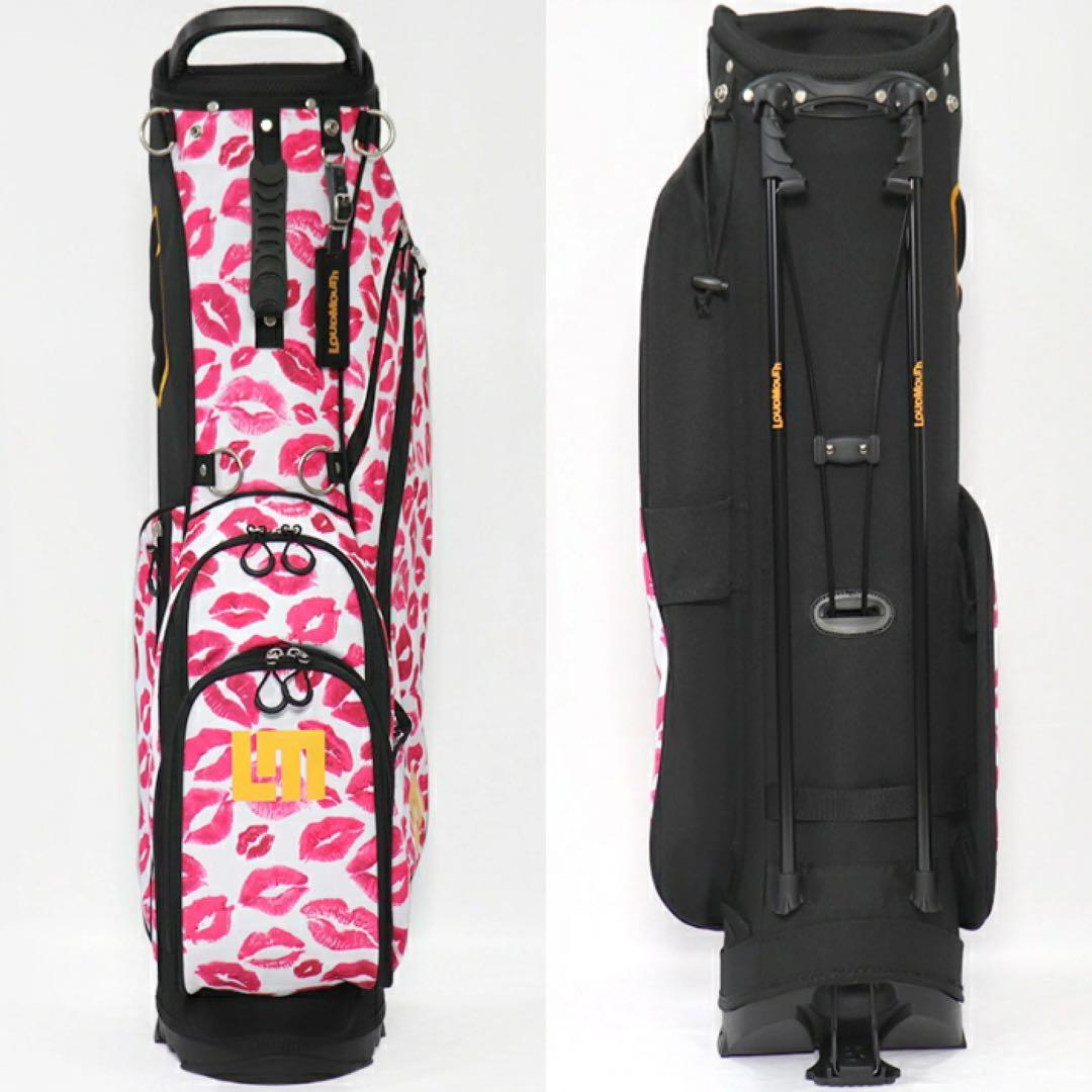 【新品】ラウドマウス LM-CB0021 キャディバッグ キスホワイト（243）