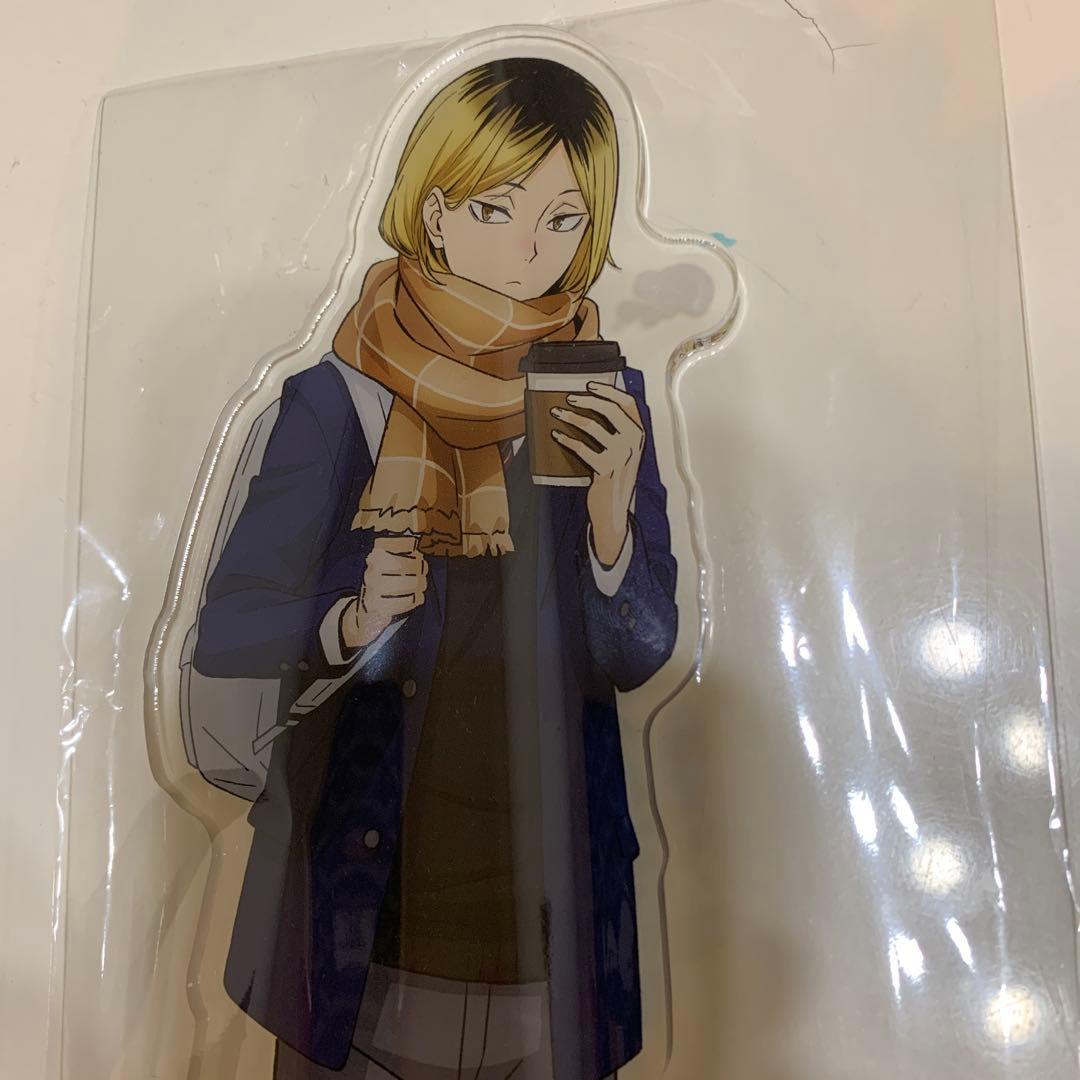 コスモワールド 特大アクリルフィギュア 孤爪研磨　バッジ 黒尾鉄朗 孤爪研磨