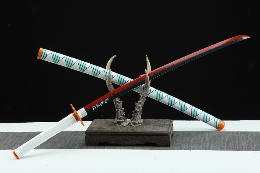 煉獄杏寿郎皮套金 日本刀 模造刀 居合