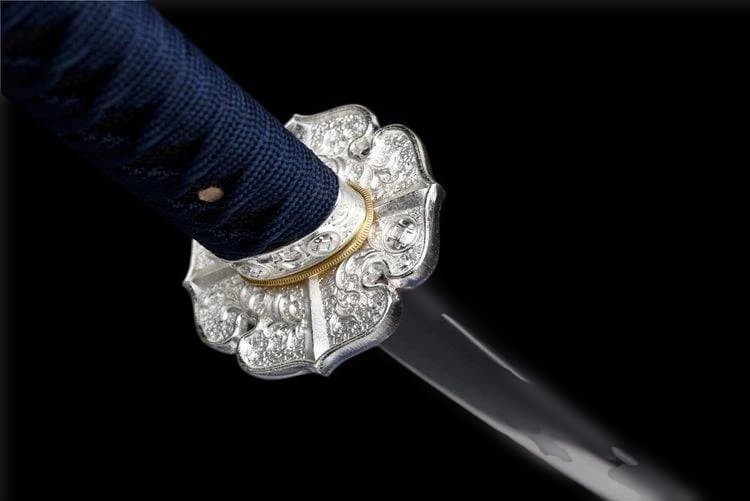 未使用特注品 最高級・模造刀・模擬刀 太刀 居合練習 【銀雪太刀】