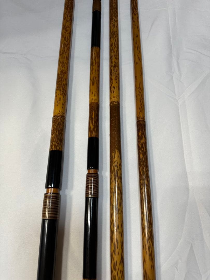 高級　ヘラブナ釣り　古老竹 紋竹　タモノエ　玉柄　玉の柄