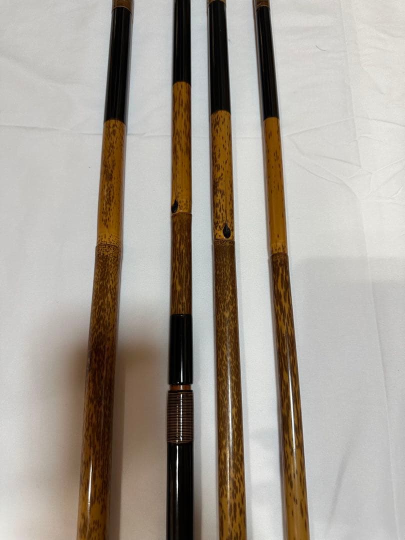 高級　ヘラブナ釣り　古老竹 紋竹　タモノエ　玉柄　玉の柄