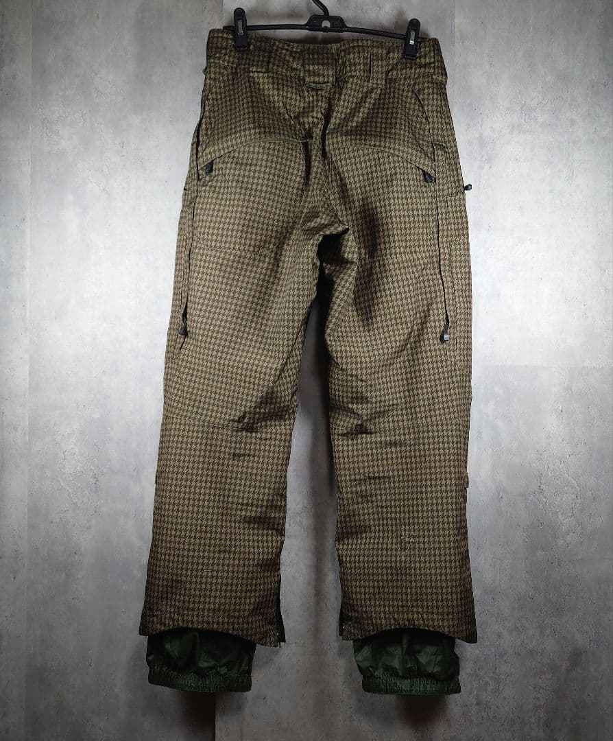 BURTON ak 2L STAGGER PANT XS 千鳥格子 グリーン