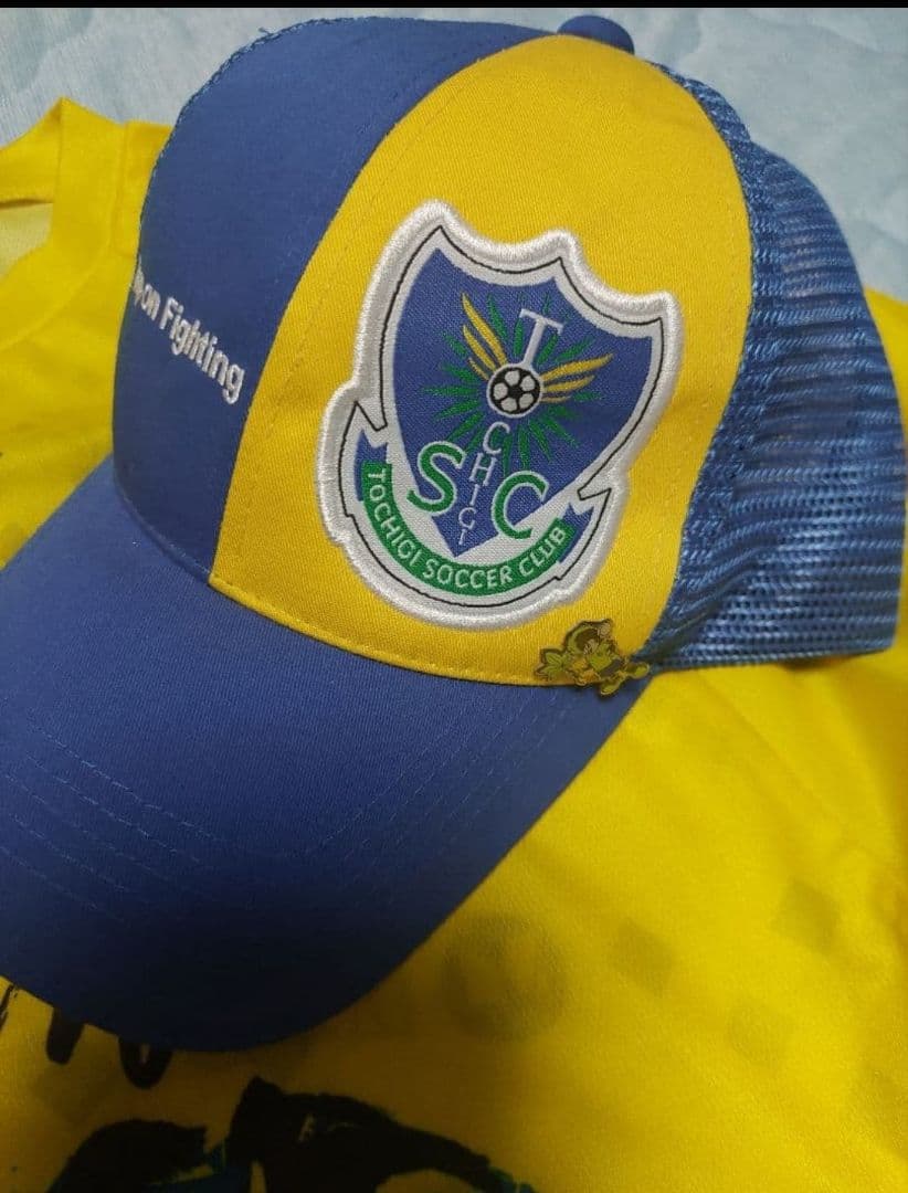 栃木SC サッカーJリーグ記念シャツ，帽子