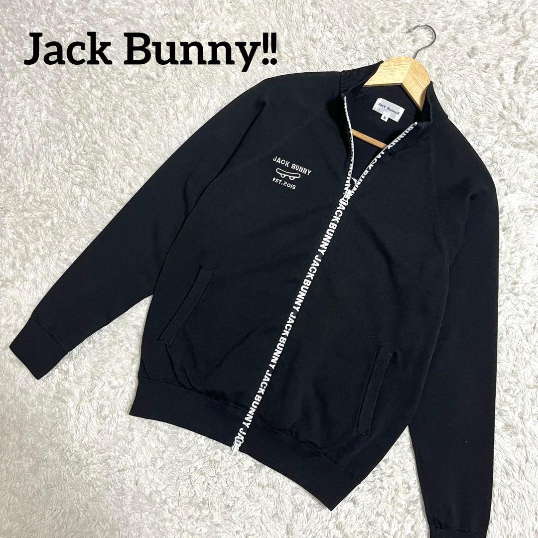 ✨美品✨ジャックバニー ニットジャケット ジップアップ 背面ロゴ サイズ5 L