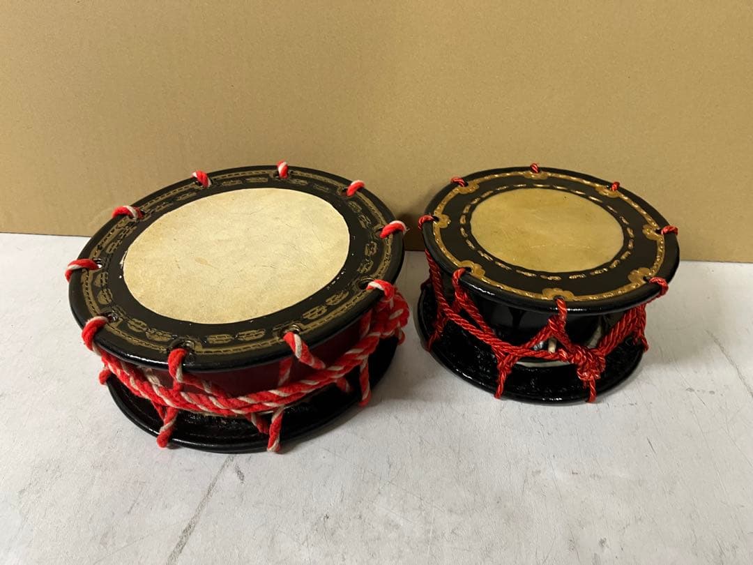 締太鼓　大小セット 約23cmと約17cm