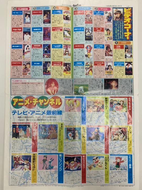 fanfun 小学六年生付録　1989年　月刊アイドル新聞
