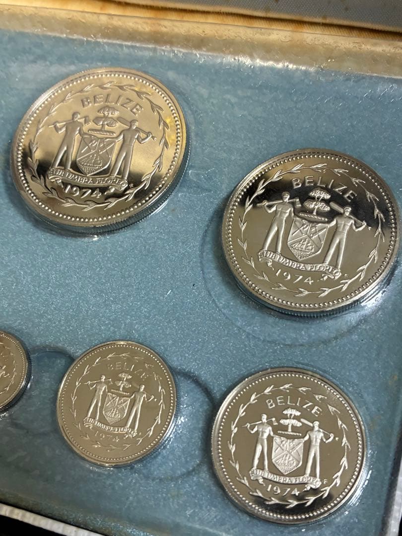 フランクリンミント　ベリーズ　8種類　硬貨セット　1974