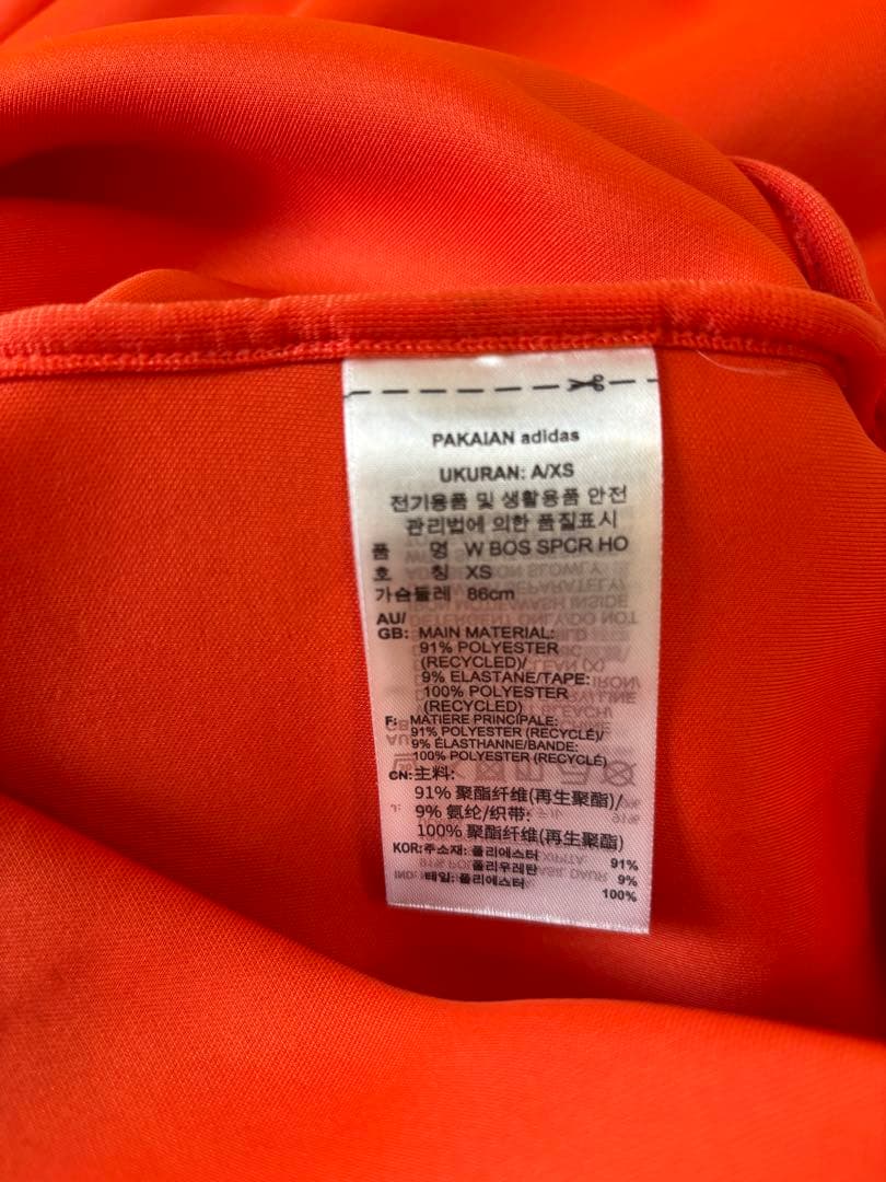 美品 アディダスゴルフ ブラッドオレンジ セットアップ
