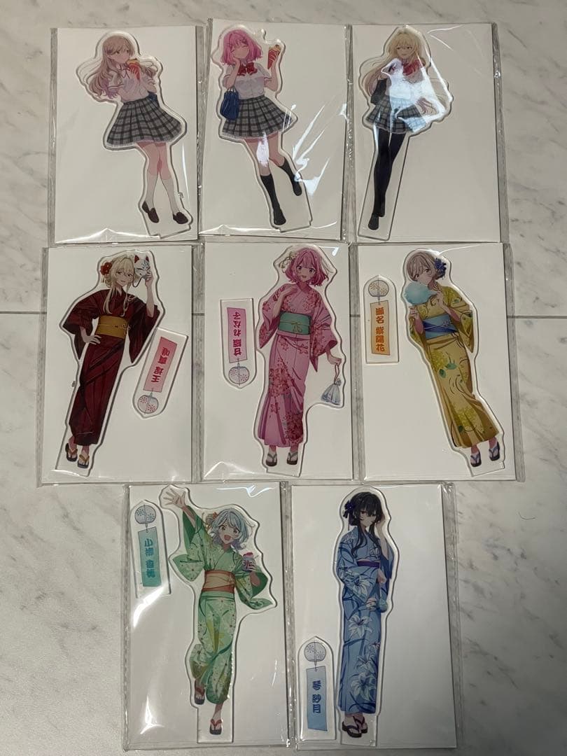 わたなれ　アクリルスタンド 8体セット