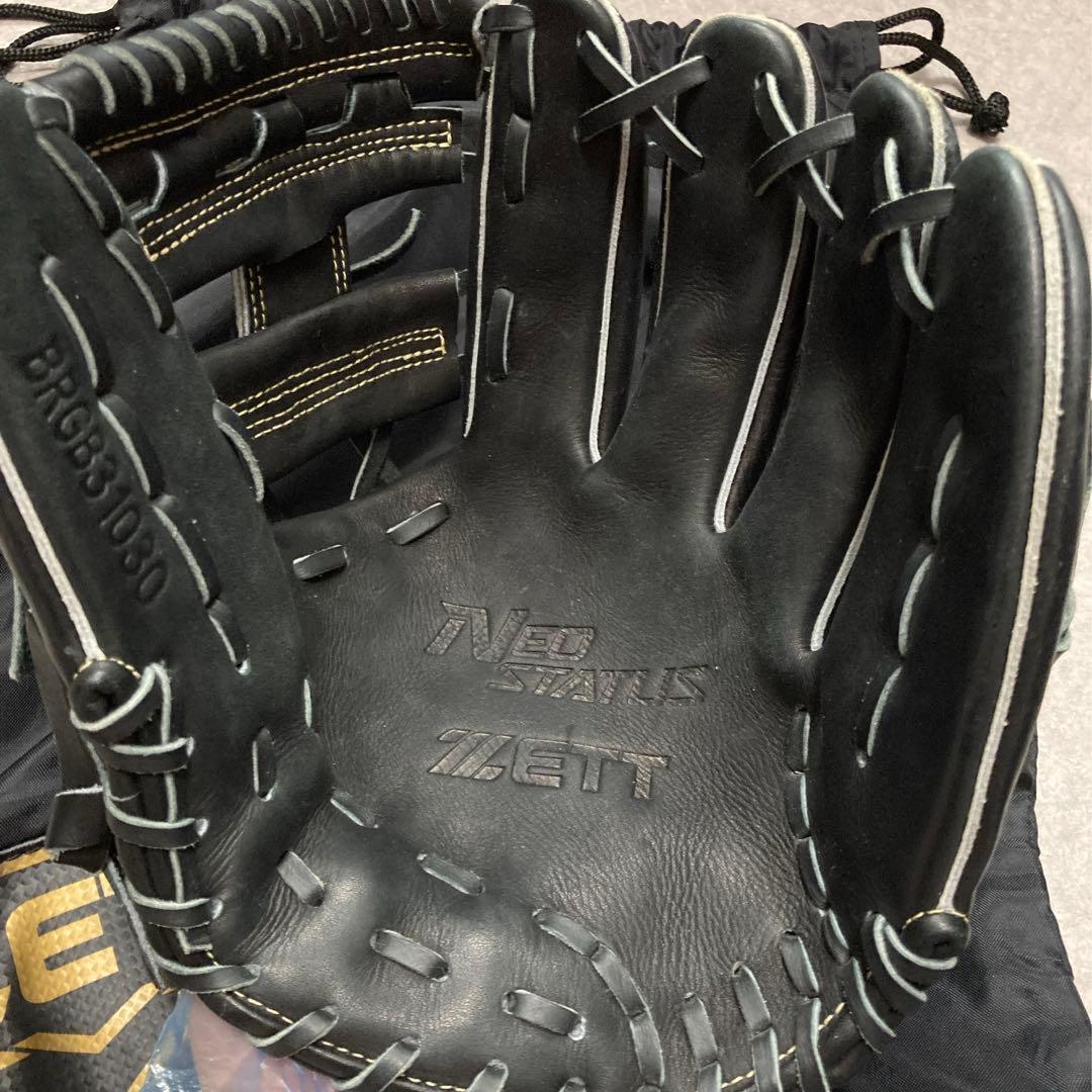 ZETT ネオステイタス 一般 大人用 軟式 野球 グローブ グラブ 状態良好品