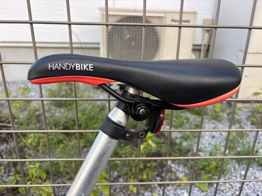 HANDYBIKE 折りたたみ自転車 ブラック　タイヤ故障