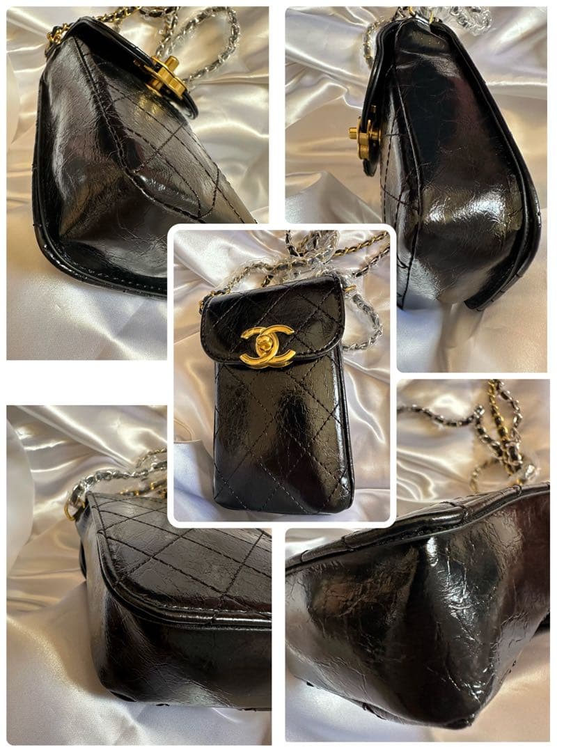 非売品 シャネル ノベルティ スマホポーチ ミニバッグ 斜め掛け