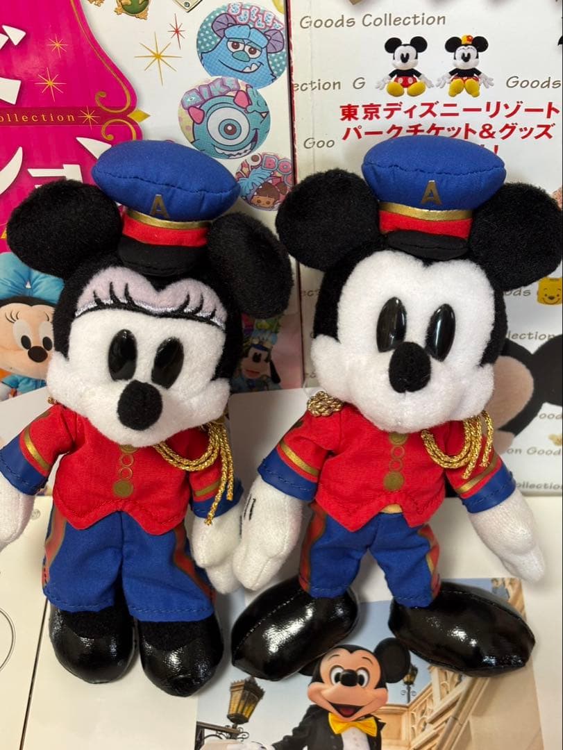 超希少新品　アンバサダーホテル　ミッキーマウス　ミニーマウス　ぬいぐるみバッジ