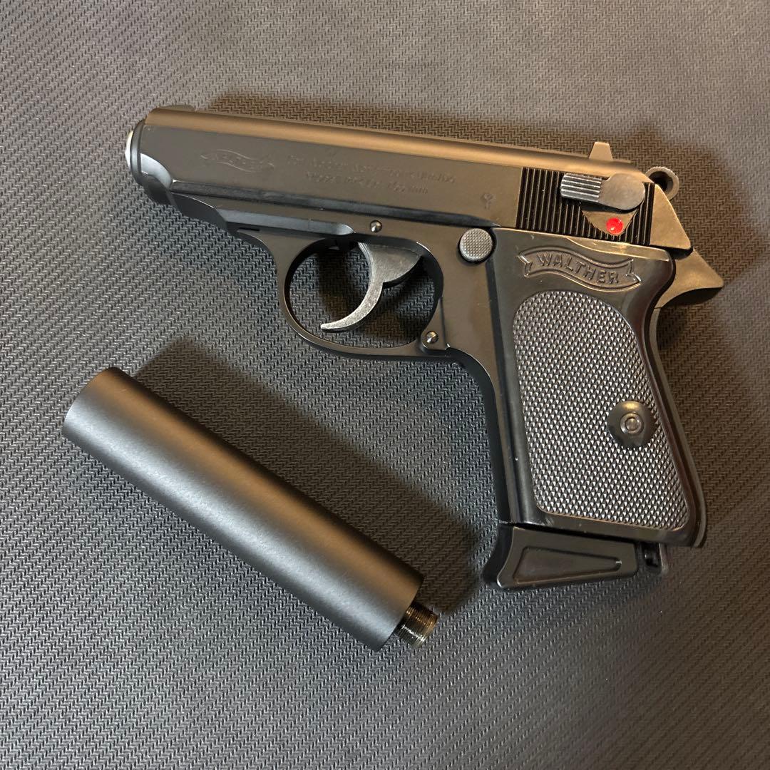 マルゼン ワルサーPPK ブローバック + サイレンサー/可変ホップバレルセット