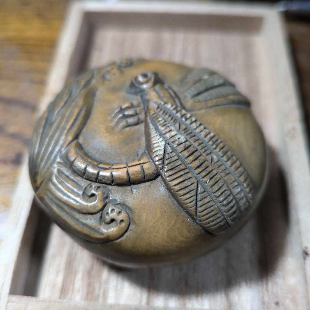 江戸期 根付 銘 石川