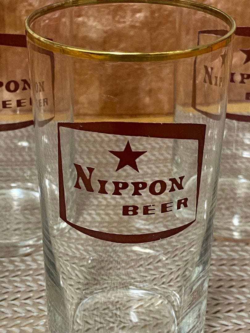 希少 アンティーク 日本麦酒株式会社 ★ニッポンビール グラス 6個セット