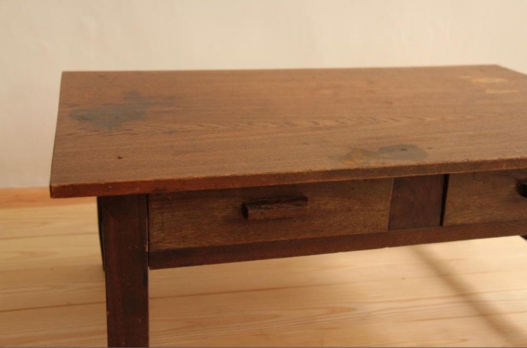 文机　机　木製　昭和レトロ　アンティーク