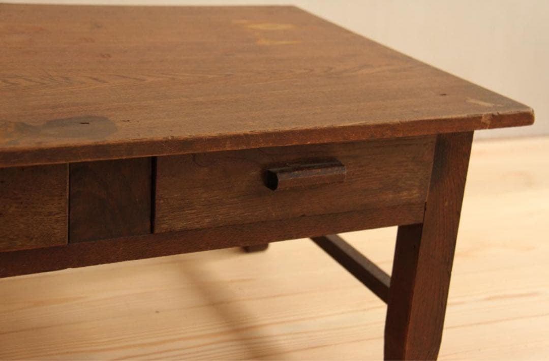 文机　机　木製　昭和レトロ　アンティーク