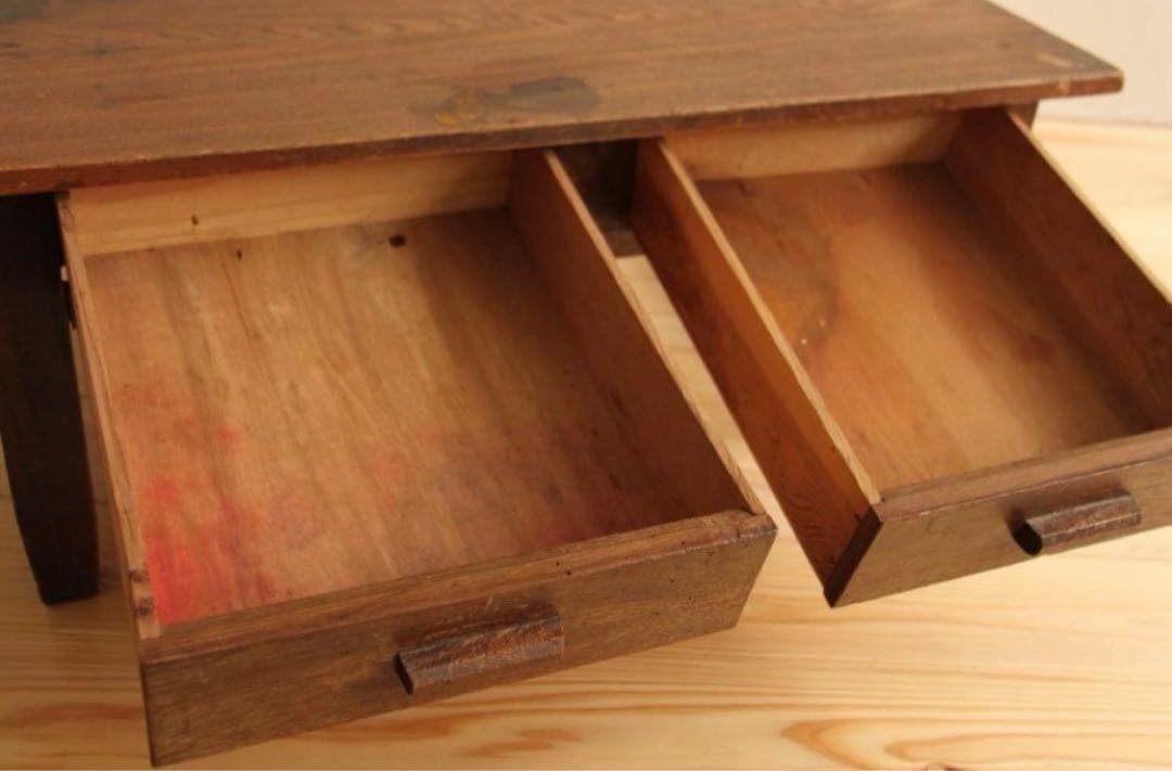 文机　机　木製　昭和レトロ　アンティーク