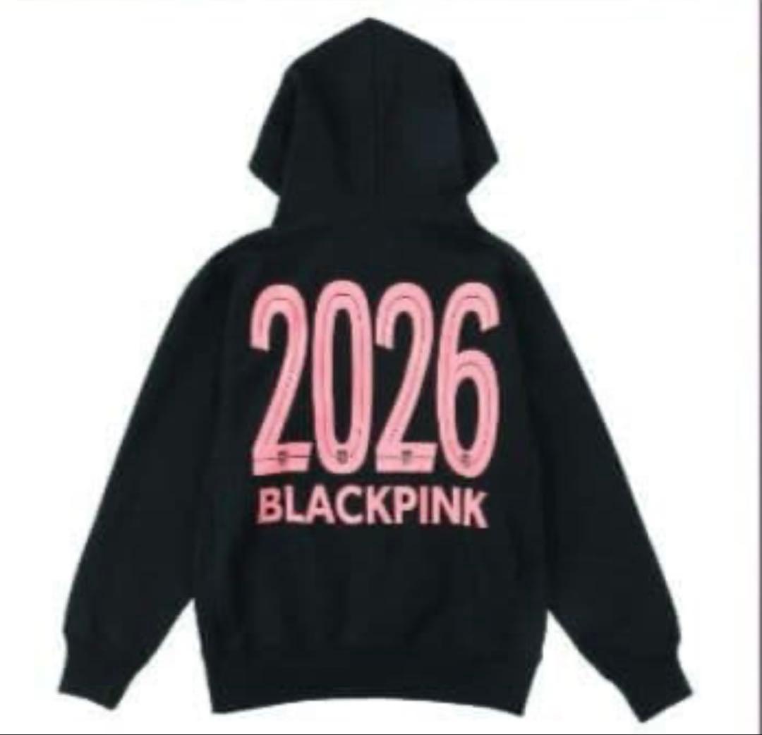 新品　FC東京×BLACKPINK ブラック ロゴ フーディ　Lサイズ