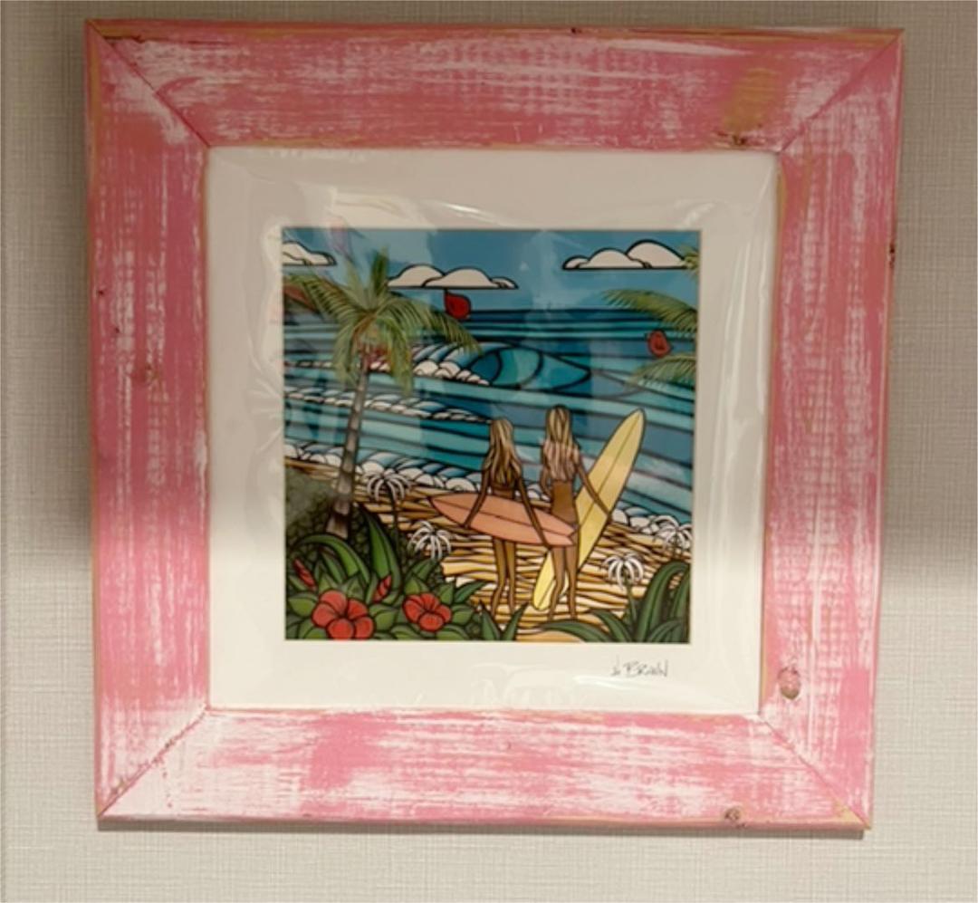 ハワイアン雑貨　ヘザーブラウン絵　ハワイ　ハワイインテリア