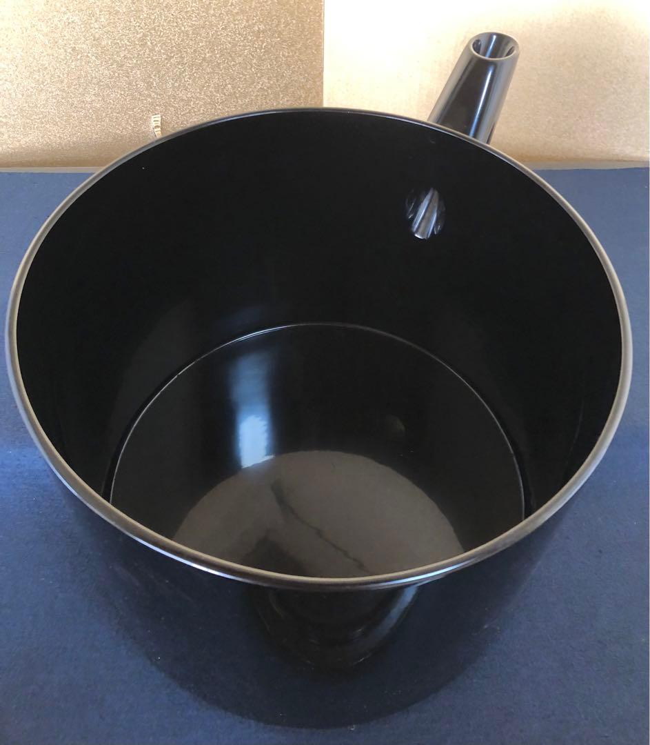 《レ》輪島塗 大口水指 塗師 茶平一斎 表千家永田宗伴 花押 260128く2