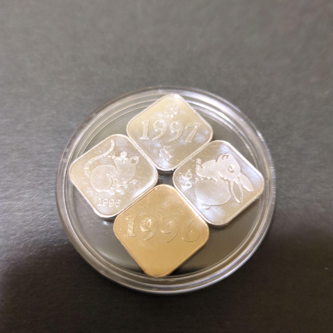 造幣局年銘板純銀メダルセット