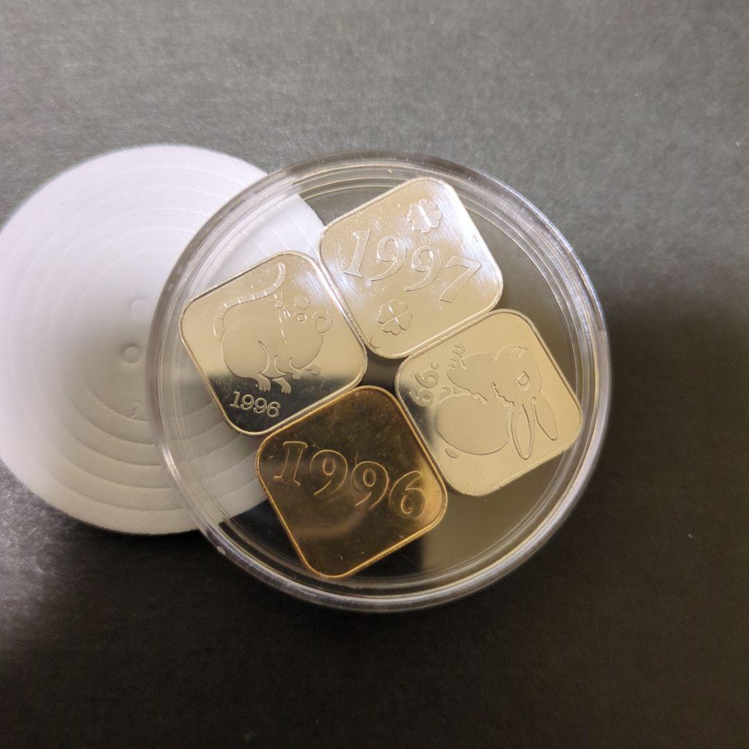 造幣局年銘板純銀メダルセット