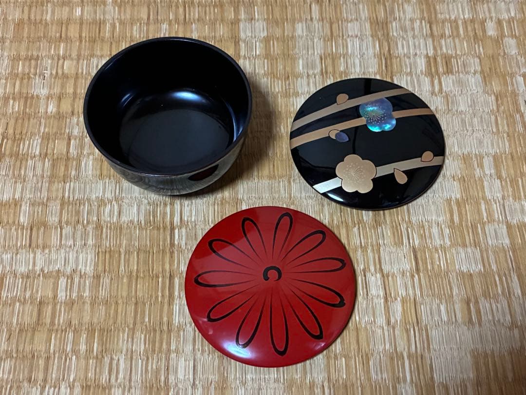 茶道具 塗師 【岡本 陽斎】春秋棗 なつめ 蒔絵 共箱