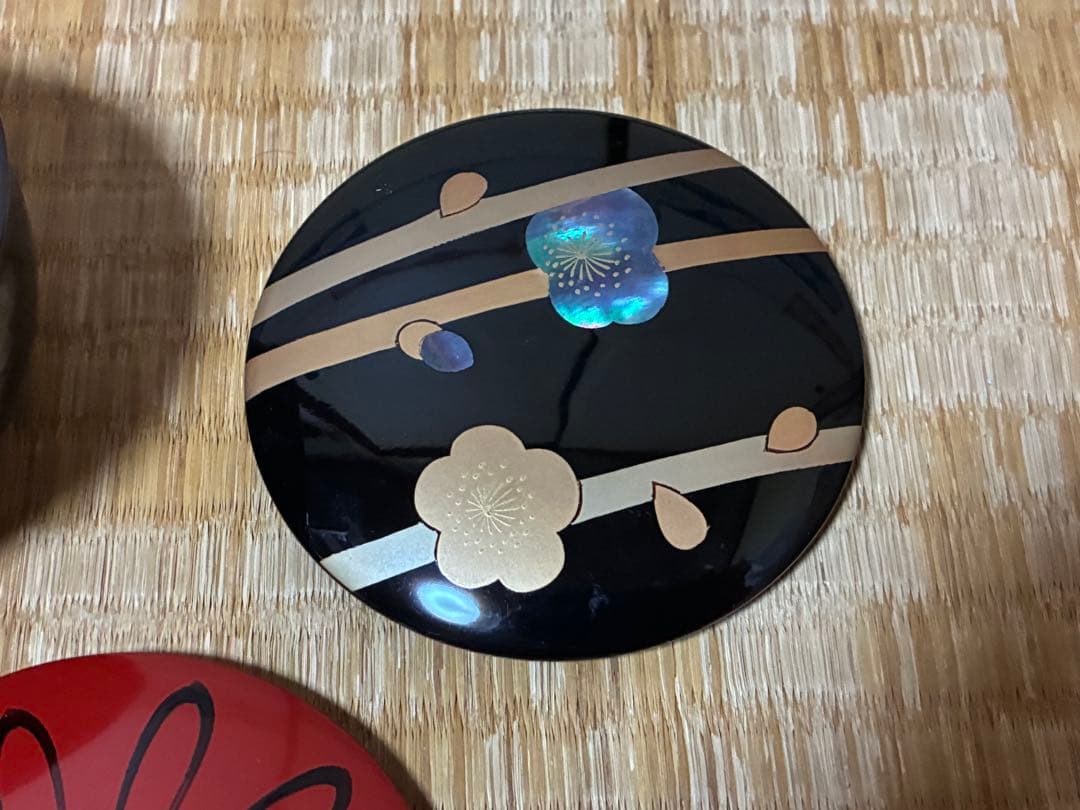 茶道具 塗師 【岡本 陽斎】春秋棗 なつめ 蒔絵 共箱