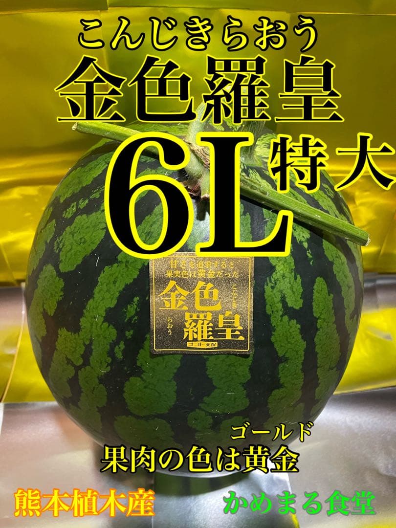 百貨店御用達！美味い！熊本産【金色羅皇】秀品6L2玉セット（23〜25k箱込）