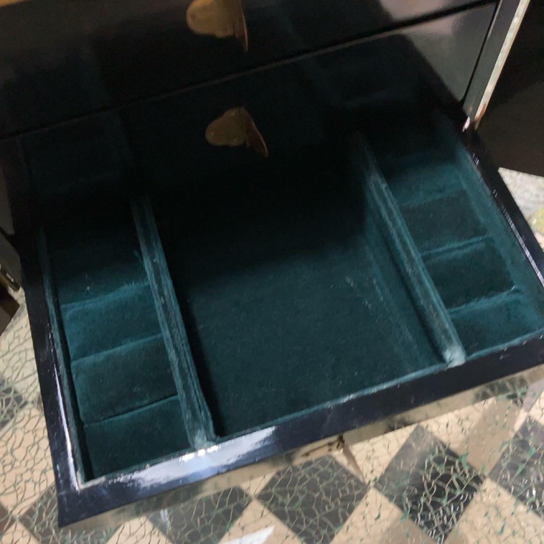 【お値下げしました】化粧箱 宝石箱 中国製 検査済シール有 金色 豪華 花鳥風月